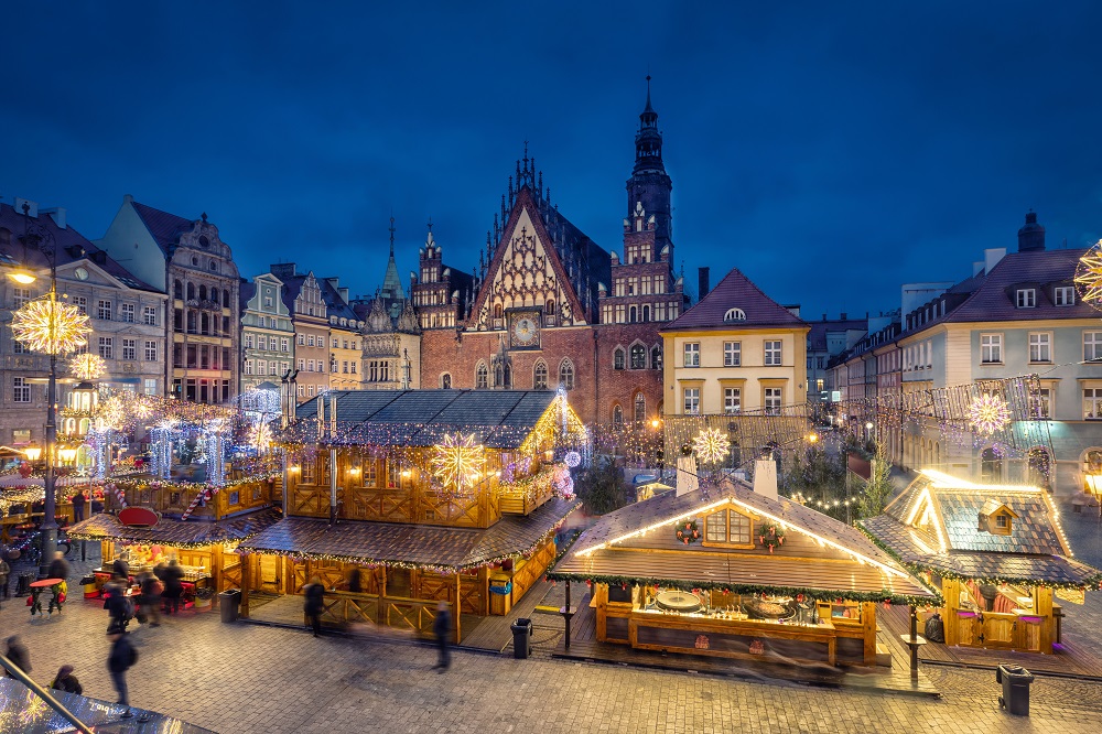 randka zimą we Wrocławiu